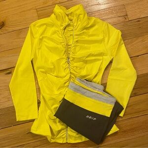 BEBE 2 piece bundle crop legging & Jkt.